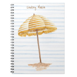 Caderno Espiral Notebook com guarda-chuva personalizado com aquare
