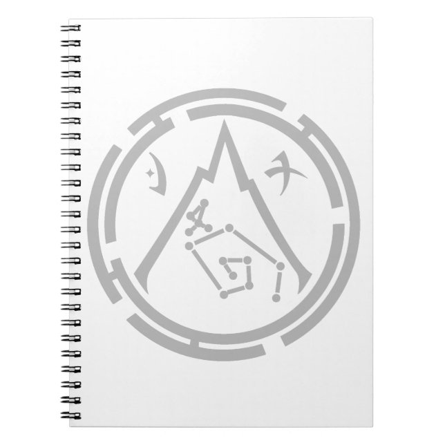 Caderno Espiral Notebook com Guarda escarlate [Emblema de Cinza] (Frente)