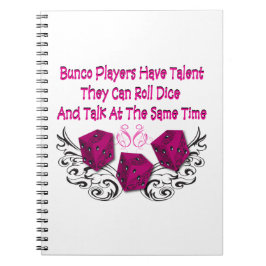 Caderno Espiral Notebook com Jogadores Bunco