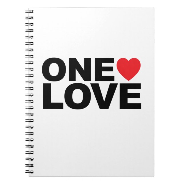 Caderno Espiral Notebook com logotipo OneLove (Frente)