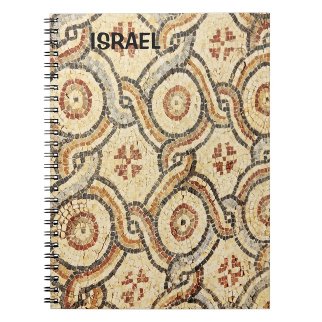 Caderno Espiral Notebook com mosaico de Israel (Frente)
