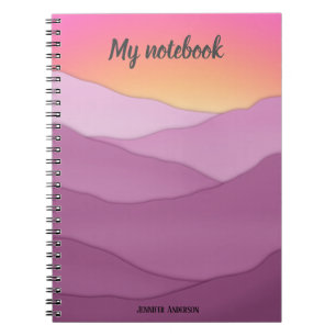 Caderno Espiral Notebook com nome personalizado "Meu notebook"