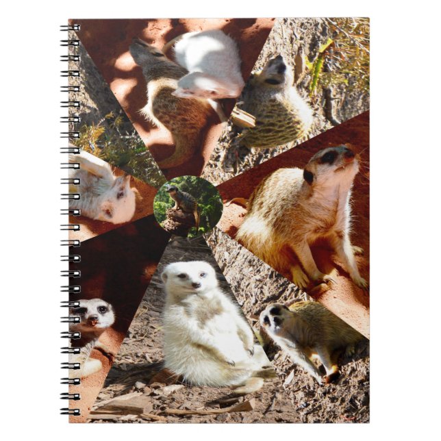 Caderno Espiral Notebook com nove triângulos Meerkat (Frente)