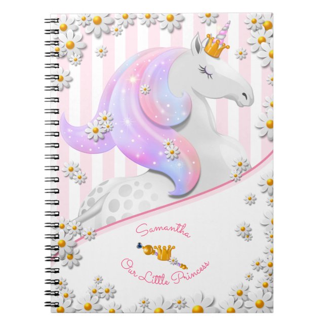 Caderno Espiral Notebook com novo bebê ou Chá de fraldas com prese (Frente)