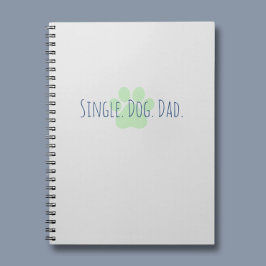 Caderno Espiral Notebook com o melhor Pai de cães do solteiro