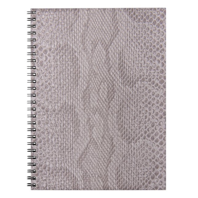 Caderno Espiral Notebook com padrão de impressão animal Snakeskin (Frente)