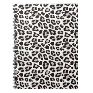 Caderno Espiral Notebook com padrão de impressão de animais leop