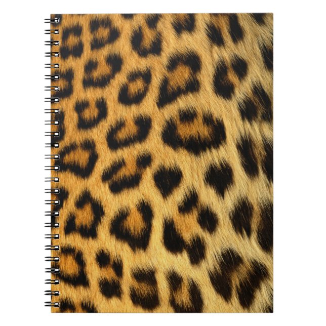 Caderno Espiral Notebook com padrão de pele impresso em animais-le (Frente)