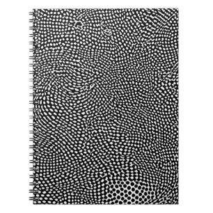 Caderno Espiral Notebook com padrão de ponto distorcido