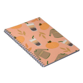 Caderno Espiral Notebook com padrão espiral de suéter Cozy