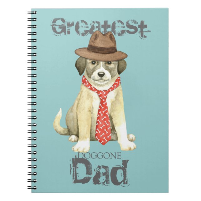 Caderno Espiral Notebook com Pai Anatólia Shepherd (Frente)