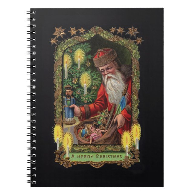 Caderno Espiral Notebook com Papais noeis Orient Express (Frente)