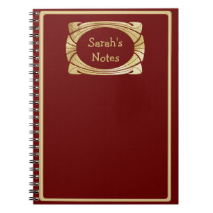 Caderno Espiral Notebook com placa de Ornamentado com estrutura Do