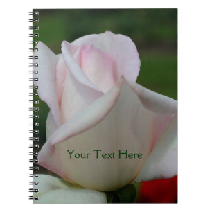 Caderno Espiral Notebook com proteção frontal rosa pálido