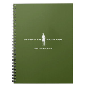 Caderno Espiral Notebook com registro de investigação paranormal