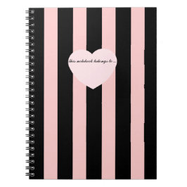 Caderno Espiral Notebook com Stripes de Licença