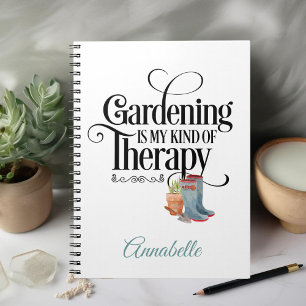 Caderno Espiral Notebook com terapia de jardinagem fotográfica esp