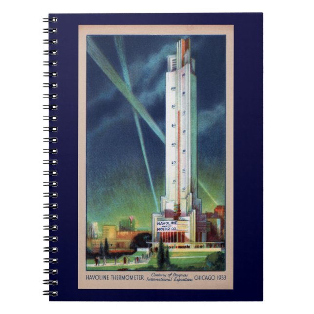 Caderno Espiral Notebook com termômetro Havoline (Frente)