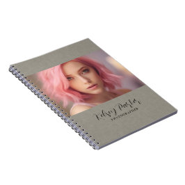 Caderno Espiral Notebook com Textura Linn Personalizável