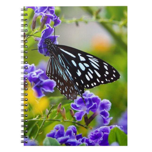 Caderno Espiral Notebook com tigre azul (Frente)