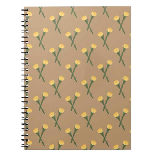 Caderno Espiral Notebook com tonalidade na Terra com Primavera de  (Frente)