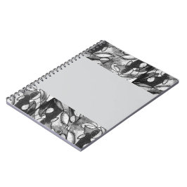 Caderno Espiral Notebook com trabalho de arte "Falta de azul"
