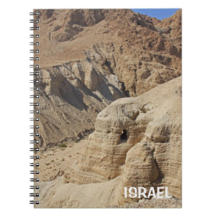 Caderno Espiral Notebook com Vale Qumran em Israel