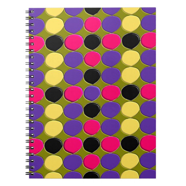 Caderno Espiral Notebook com vários pontos (Frente)