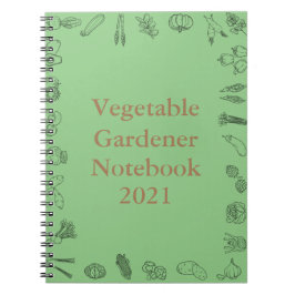 Caderno Espiral Notebook com vegetação