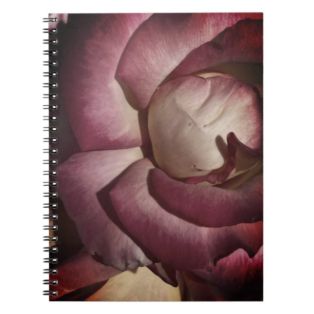 Caderno Espiral Notebook com ventilador de humor roxo (Frente)
