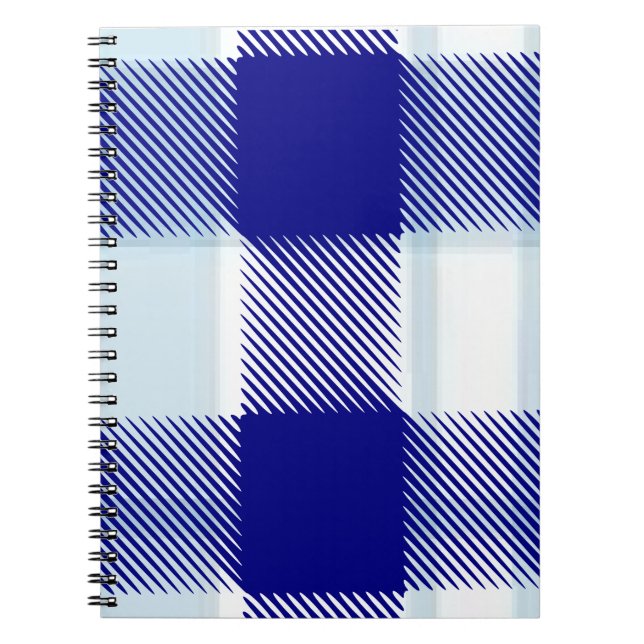 Caderno Espiral Notebook com Xadrez azul (Frente)