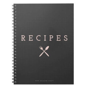 Caderno Espiral Notebook Complemento para Cozinha Vintage Rosa
