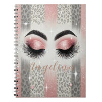 Notebook cor-de-rosa amarelado