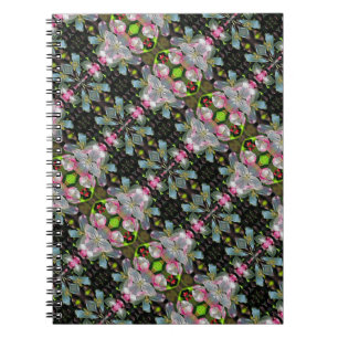 Caderno Espiral Notebook cor-de-rosa Primavera branco sopra Abstra