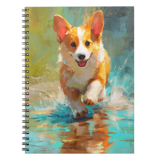 Caderno Espiral Notebook Corgi de Apresentação (Frente)