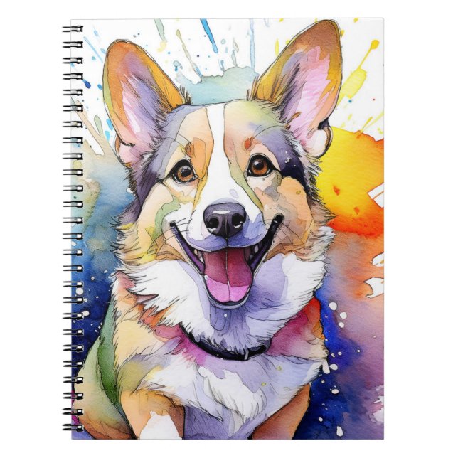 Caderno Espiral Notebook Corgi Dog Spiral (Frente)