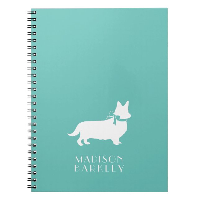 Caderno Espiral Notebook Corgi Puppy Dog Pembroke Welsh (Frente)
