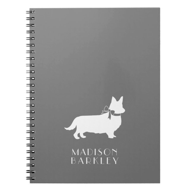 Caderno Espiral Notebook Corgi Puppy Dog Pembroke Welsh (Frente)