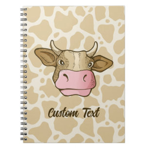 Caderno Espiral Notebook Cow Head