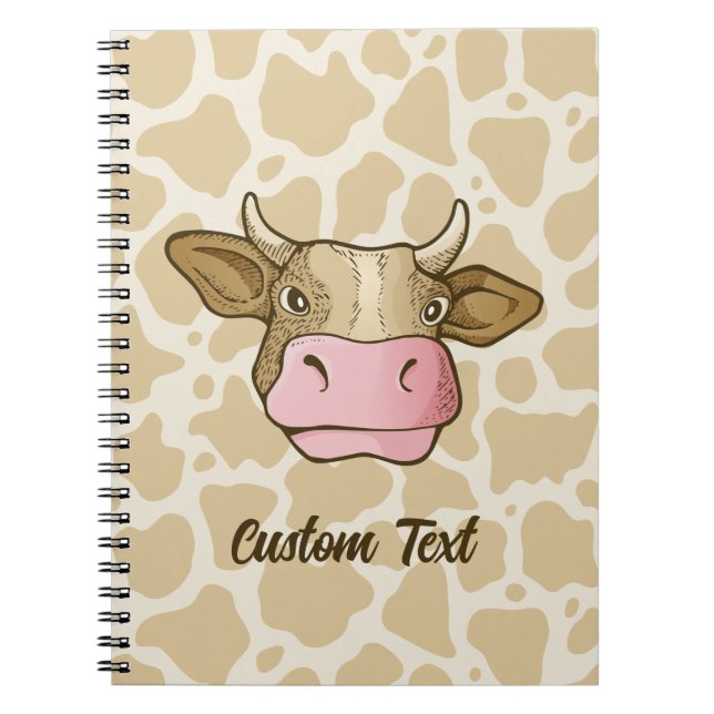 Caderno Espiral Notebook Cow Head (Frente)