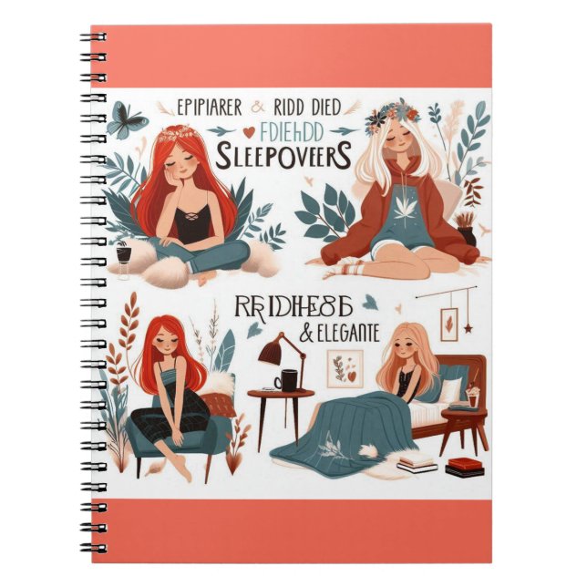 Caderno Espiral Notebook Cozy Sleepover Sonha (Frente)