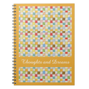 Caderno Espiral Notebook CRAZY QUILT 6,5x8,75 espiral + texto Dour