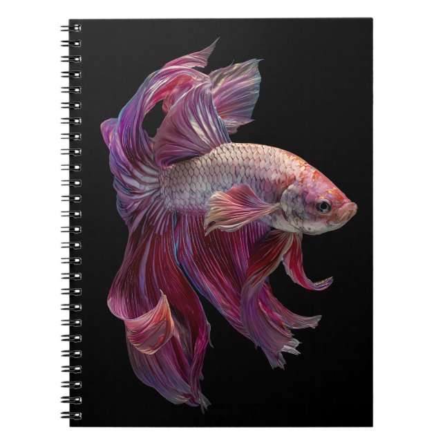 Caderno Espiral Notebook Crimson Betta Fish Grace (Frente)