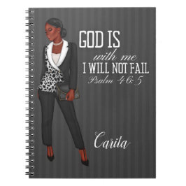 Caderno Espiral Notebook Cristão Inspirador Para Mulheres Negras