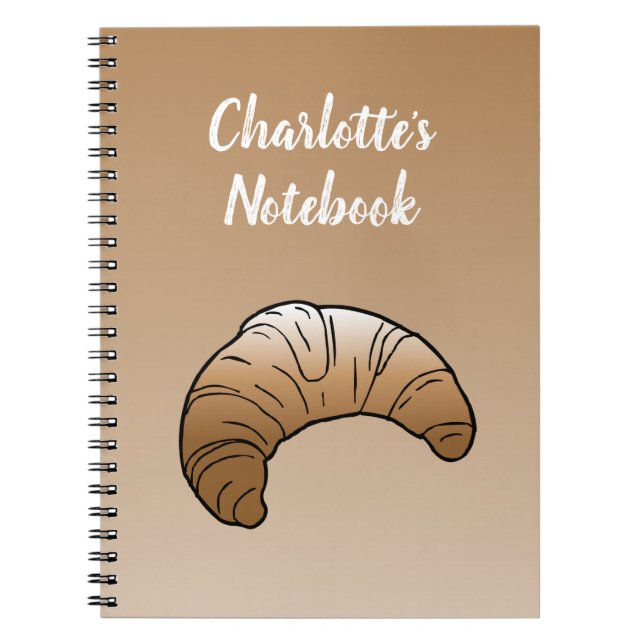 Caderno Espiral Notebook Croissant Spiral (Frente)