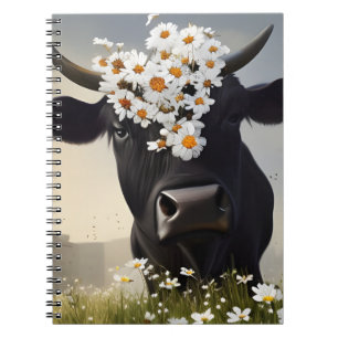 Caderno Espiral Notebook Curioso Black Angus Cow