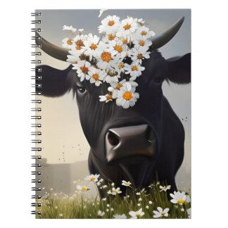 Caderno Espiral Notebook Curioso Black Angus Cow