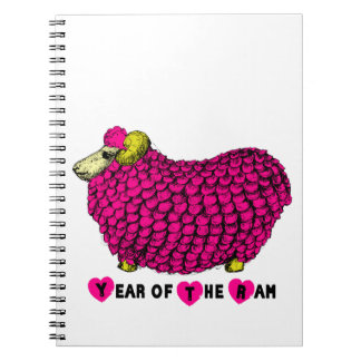 Caderno Espiral Notebook Curioso, Rosa, Chinês, Ano Zodiodónico