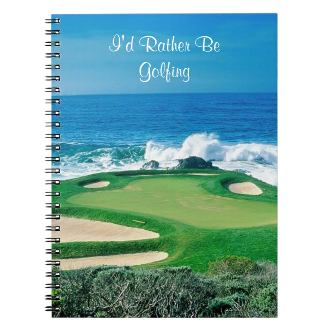 Caderno Espiral Notebook-Curso de Golfe de Notebook (Frente)