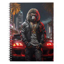 Notebook Cyberpunk Urban Ape